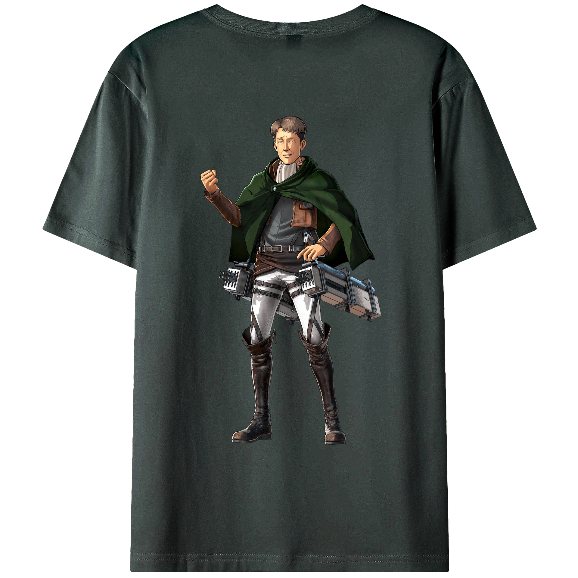 （画像用） 進撃の巨人 Attack on Titan 綿100％ メンズ半袖Tシャツ（バックプリント） 通気性